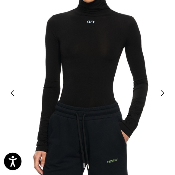 Off-White Black Stamp Sec Skin Turtleneck